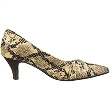 Clarks Linvale Crown Pump Taupe Serpiente Sintética Mujer