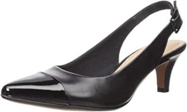Clarks Linvale Emmy Pump Mujer Negro Piel Sintetica
