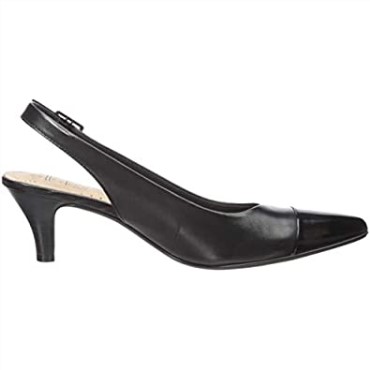 Clarks Linvale Emmy Pump Mujer Negro Piel Sintetica
