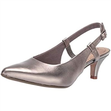 Clarks Linvale Loop Pump Mujer Cuero Peltre