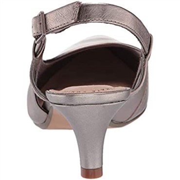 Clarks Linvale Loop Pump Mujer Cuero Peltre