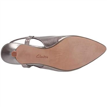 Clarks Linvale Loop Pump Mujer Cuero Peltre