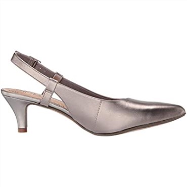 Clarks Linvale Loop Pump Mujer Cuero Peltre