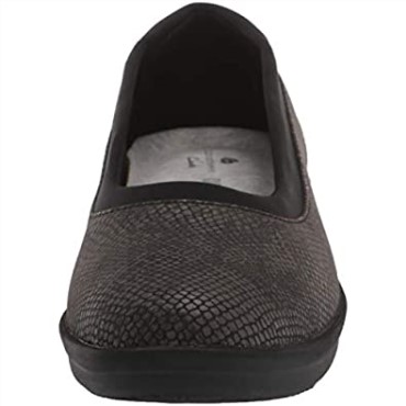 Bailarinas Bajas De Mujer Clarks Negras Con Estampado De Serpiente Sintético