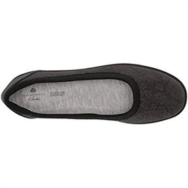 Bailarinas Bajas De Mujer Clarks Negras Con Estampado De Serpiente Sintético