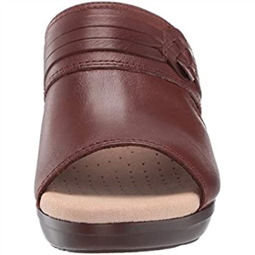Sandalia Clarks Lynette Trudie Mujer Caoba Ny Cuero