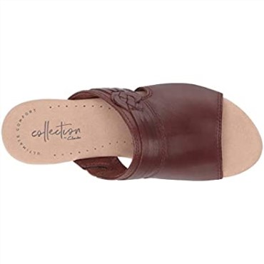 Sandalia Clarks Lynette Trudie Mujer Caoba Ny Cuero