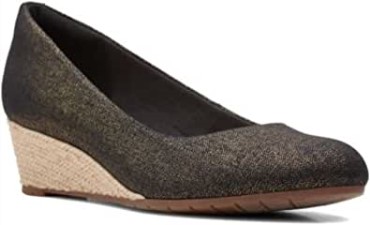 Clarks Mujer Mallory Luna Pump Negro 8w
