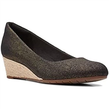 Clarks Mujer Mallory Luna Pump Negro 8w