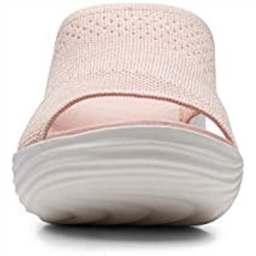 Sandalia Mujer Clarks Marcoral Punto Rosa Claro