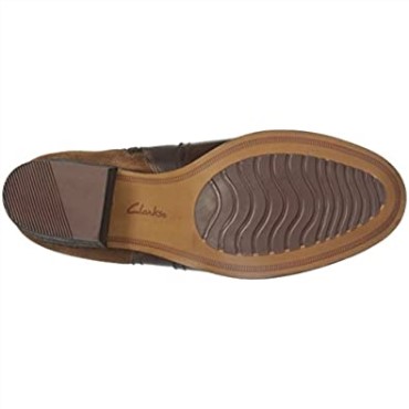 Clarks Maypearl Lilac Botines Para Mujer Bronceado Oscuro