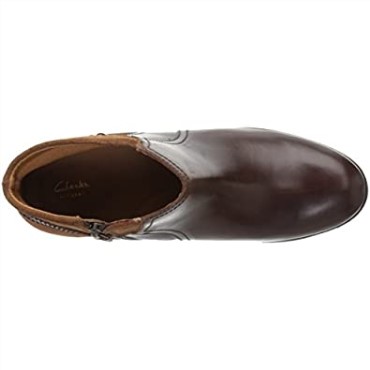 Clarks Maypearl Lilac Botines Para Mujer Bronceado Oscuro