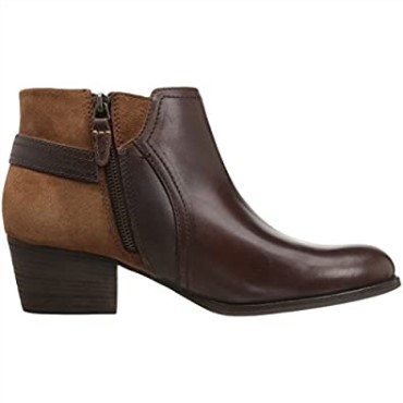 Clarks Maypearl Lilac Botines Para Mujer Bronceado Oscuro