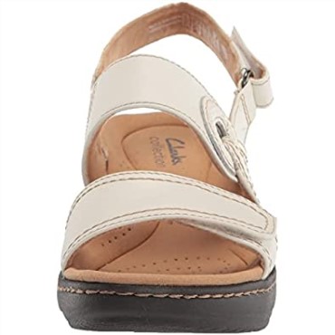 Sandalia Con Tacón Clarks Mujer Merliah Opal Piel Blanca