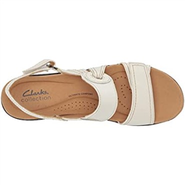 Sandalia Con Tacón Clarks Mujer Merliah Opal Piel Blanca