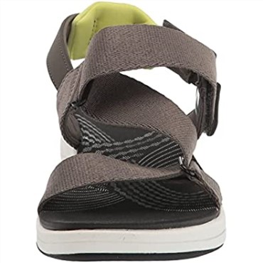 Sandalias Planas De Mujer Clarks Mira Sun Textil Verde Oliva Oscuro