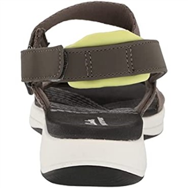 Sandalias Planas De Mujer Clarks Mira Sun Textil Verde Oliva Oscuro