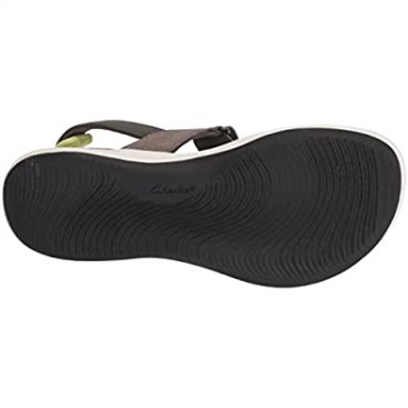 Sandalias Planas De Mujer Clarks Mira Sun Textil Verde Oliva Oscuro
