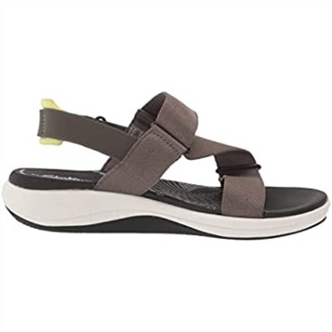 Sandalias Planas De Mujer Clarks Mira Sun Textil Verde Oliva Oscuro