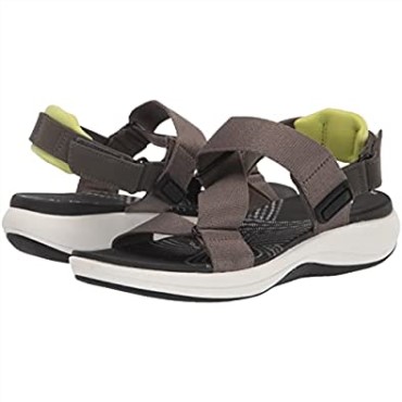 Sandalias Planas De Mujer Clarks Mira Sun Textil Verde Oliva Oscuro