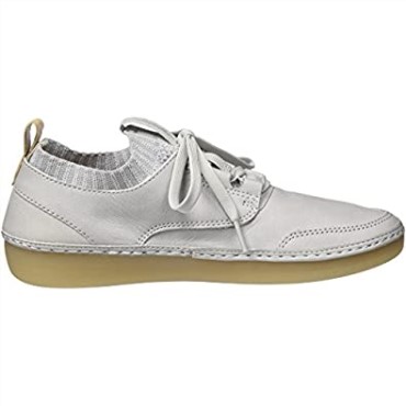 Zapatillas Bajas Mujer Clarks Nature Iv Azul Hielo Azul Cuero