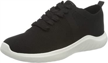 Zapatillas Clarks Mujer Nova Glint Punto Negro