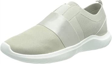 Deportivas Mujer Clarks Nova Lumis Champán Metalizado Textil