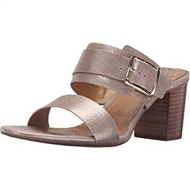 Sandalia Mujer Clarks Ralene Rose Champagne Piel Metalizada
