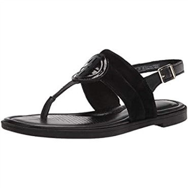 Sandalias Planas Mujer Clarks Reyna Glam Negro Sintético Interest Combi