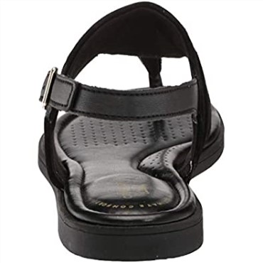 Sandalias Planas Mujer Clarks Reyna Glam Negro Sintético Interest Combi