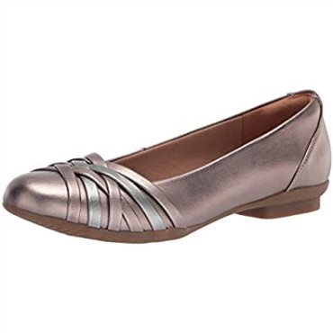 Clarks Sara Clover Bailarinas Mujer Metalizado Sintético Combi