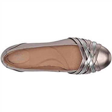 Clarks Sara Clover Bailarinas Mujer Metalizado Sintético Combi