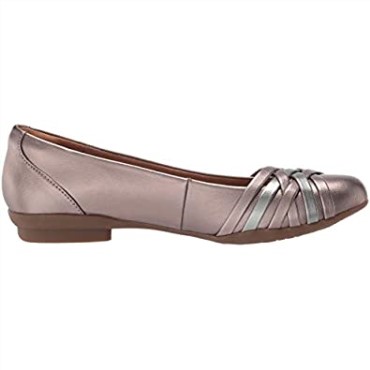 Clarks Sara Clover Bailarinas Mujer Metalizado Sintético Combi