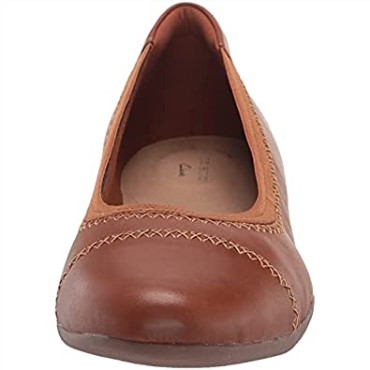 Clarks Sara Orchid Bailarinas Mujer Cuero Caramelo