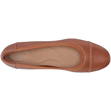 Clarks Sara Orchid Bailarinas Mujer Cuero Caramelo