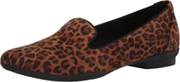 Mocasines Clarks Sara Poppy Para Mujer Con Estampado De Leopardo