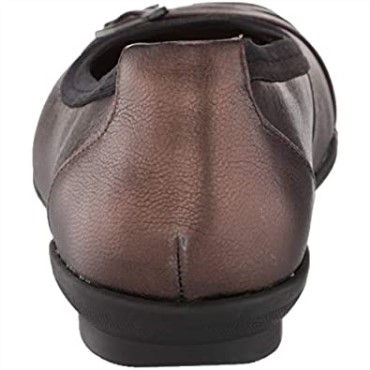 Clarks Sara Tulip Bailarinas Mujer Cuero Metalizado