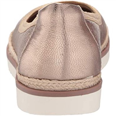 Clarks Serena Kellyn Loafer Flat Cuero Metálico Mujer
