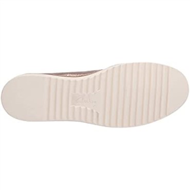 Clarks Serena Kellyn Loafer Flat Cuero Metálico Mujer