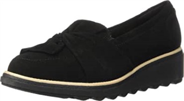 Mocasines Mujer Clarks Sharon Dasher Ante Negro