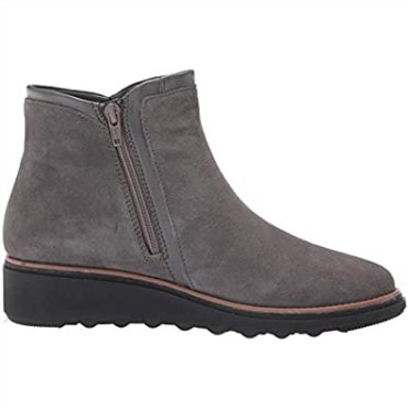 Clarks Sharon Heights Fashion Boot Mujer Ante Gris