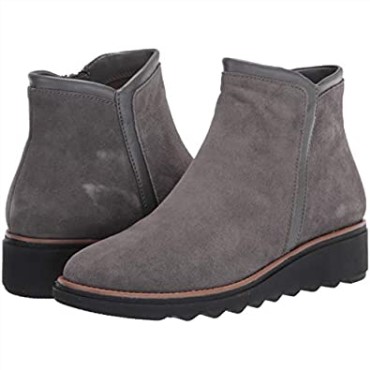 Clarks Sharon Heights Fashion Boot Mujer Ante Gris
