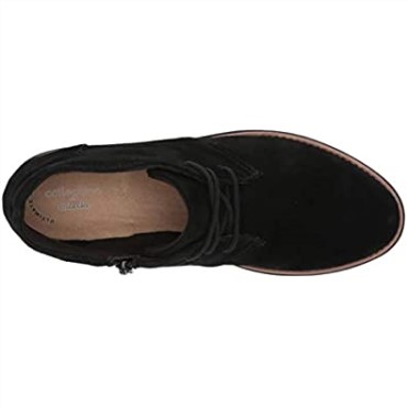 Botines Clarks Mujer Sharon Hop Ante Negro