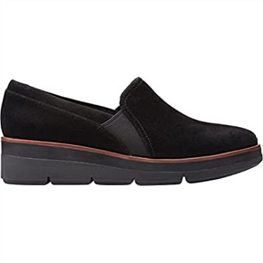 Clarks Shaylave Slip En Ante Negro Para Mujer