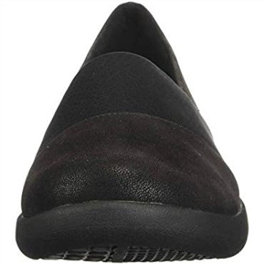 Clarks Sillian 20 Moon Loafer Mujer Negro Sintético