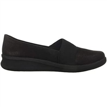 Clarks Sillian 20 Moon Loafer Mujer Negro Sintético