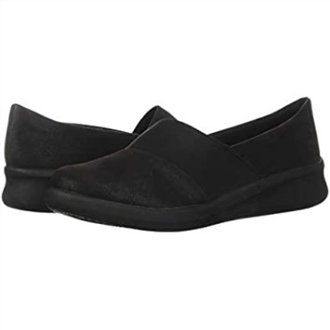 Clarks Sillian 20 Moon Loafer Mujer Negro Sintético