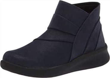 Botines Clarks Mujer Sillian 20 Rise Azul Marino Sintético
