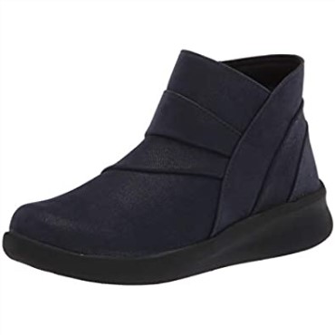 Botines Clarks Mujer Sillian 20 Rise Azul Marino Sintético