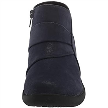 Botines Clarks Mujer Sillian 20 Rise Azul Marino Sintético